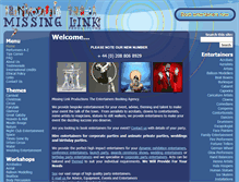 Tablet Screenshot of circusperformers.com